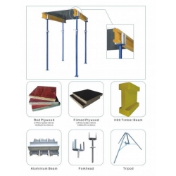 wood formwork for floor making