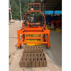 Diesel model mobile block machine/hollow block factory