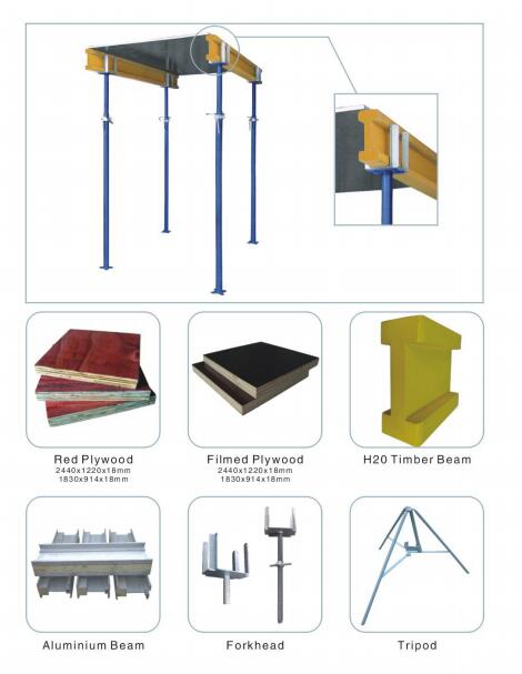 wood formwork for floor making