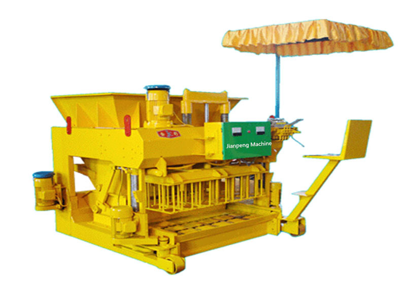 high production mobile hollow block machine