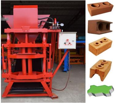 eletric model interlocking clay brick machine