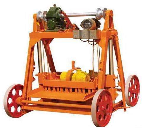 mobile hollow block machine/popular model brick machine